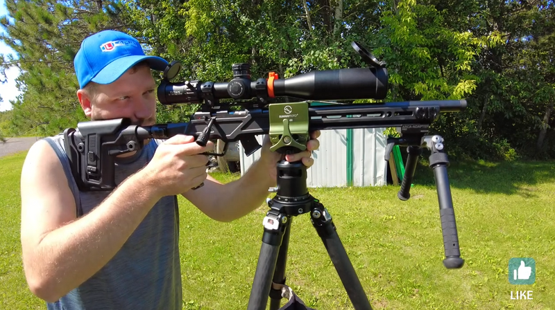 Sunwayfoto SM-86 Rifle Tripod Clamp at 1,000 yards!!