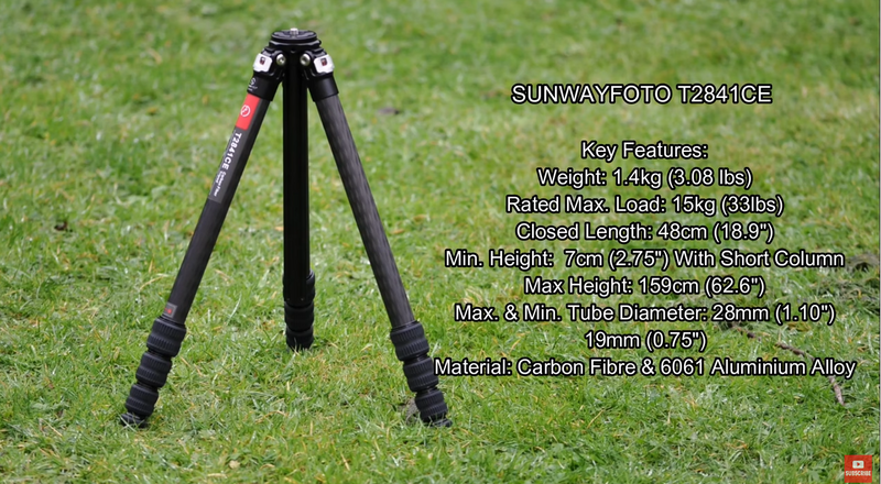 Sunwayfoto T2841CE Ultra Compact Carbon Fibre Tripod: Review