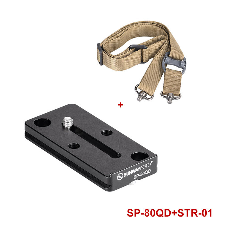 SP-80QD Arca Swiss Quick Release Plate Camera QR Plate with QD Sling Mount
