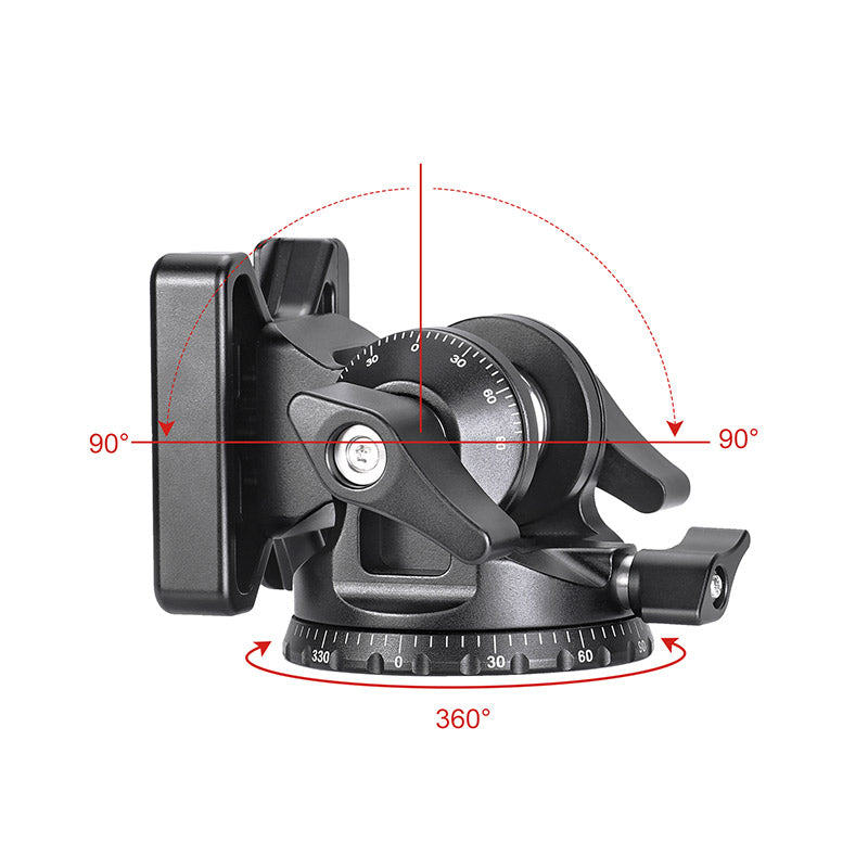 DT-03S Tilt Head for Monopod and Tripod 33lbs(30KG) Load Capacity