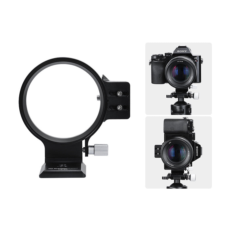 LS-80/LS-75/LS-63 Ring Lens Support with Arca Swiss Plate Collar Mount DSLR Horizontal Vertical Shooting Switching Desgigned for Sony Canon Nikon