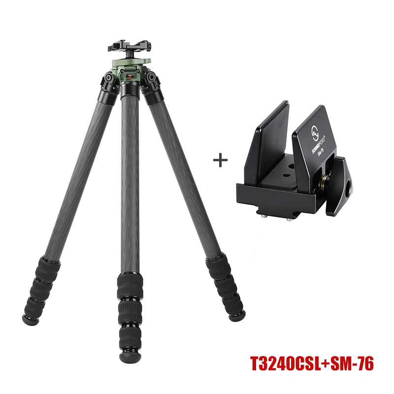 T3240CSL Hunting Tripod for Shooting Rifle Stand Carbon Fiber