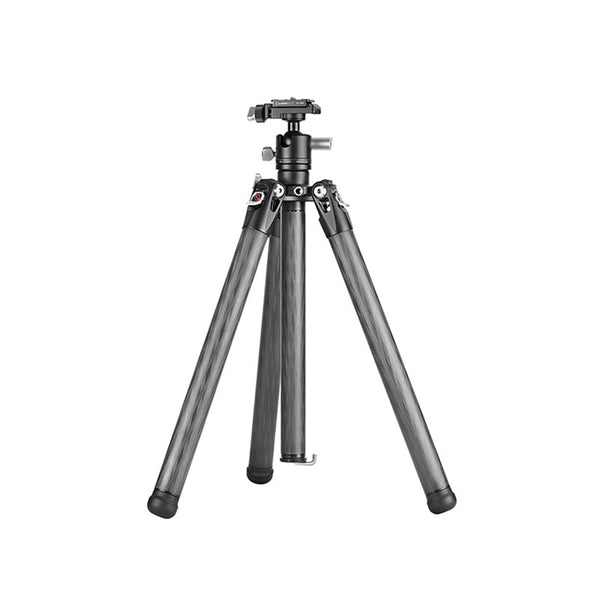 TT2650CE 5-Sections Carbon Fiber Travel Tripod for Ipad, Phone, DSLR Camera, small and flexible, with 25mm Ball Head