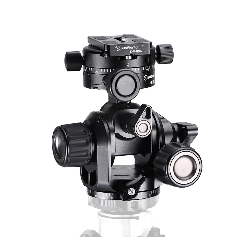 GH-PRO+ Geared Head 3D Independent Adjustment comes with Geared Panning Clamp GC-01