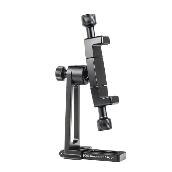 CPC-01 Cell Phone Tripod Mount,Smartphone Tripod Mount Adapter Aluminum, 360° Cell Phone Stand Holder Clamp for iPhone 14 13 12 11 Max Pro Plus
