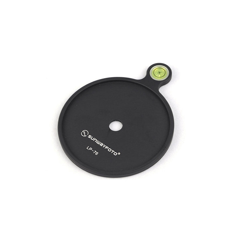 LP-76 Add-on Offset Bubble Level Plate 76mm diameter for Tripod Head，Mounting Hole 9.6mm