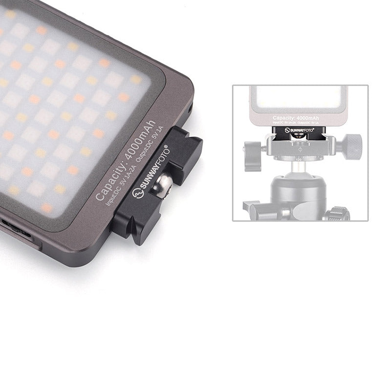 DP-12 12mm Mini QR Plate for LED Video Fill Light Arca/RRS Compatible Used on Tripod Ballhead