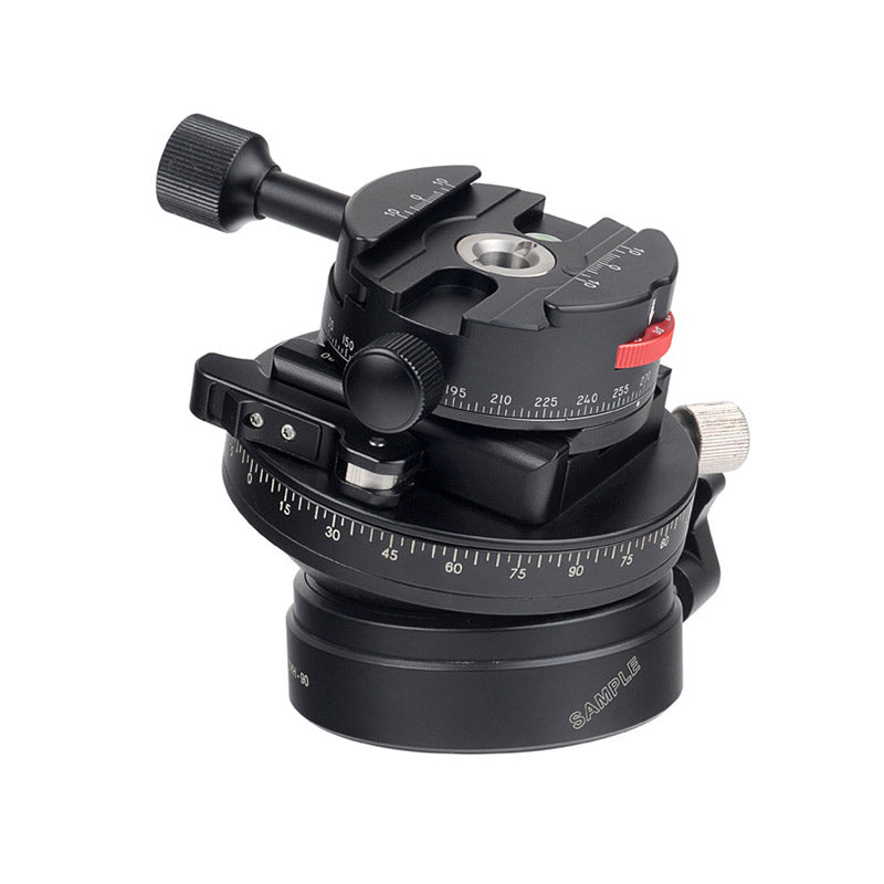 IRC-64 Tripod Head Panoramic Indexing Rotator panning Clamp With arca plate
