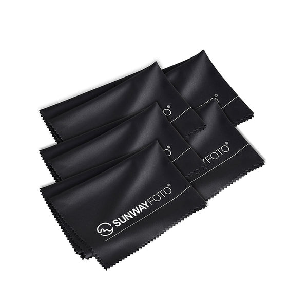LC-01 Microfiber Cleaning Cloth Extra Large (12 x 16 inch, Pack of 5, Black)for Smartphones, Tablets, TV, Notebook or Desktop Screen, Display Cabinets, Mirrors, Glass Tables and DSLR Cameras