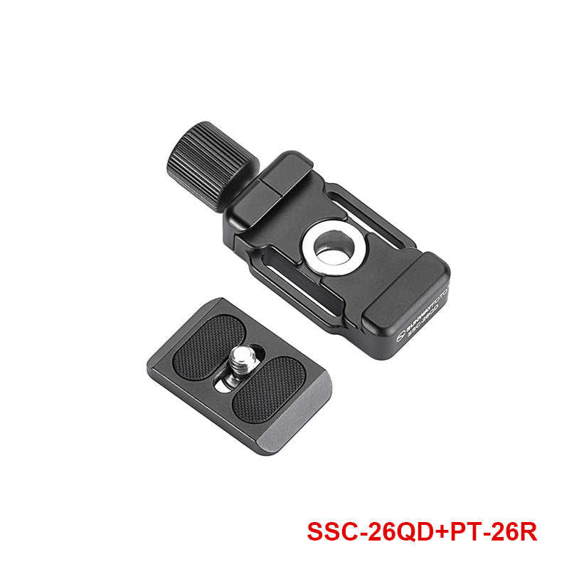 SSC-26QD+PT-26R 26mm Quick Release Clamp and Arca Swiss Plate QR Kit