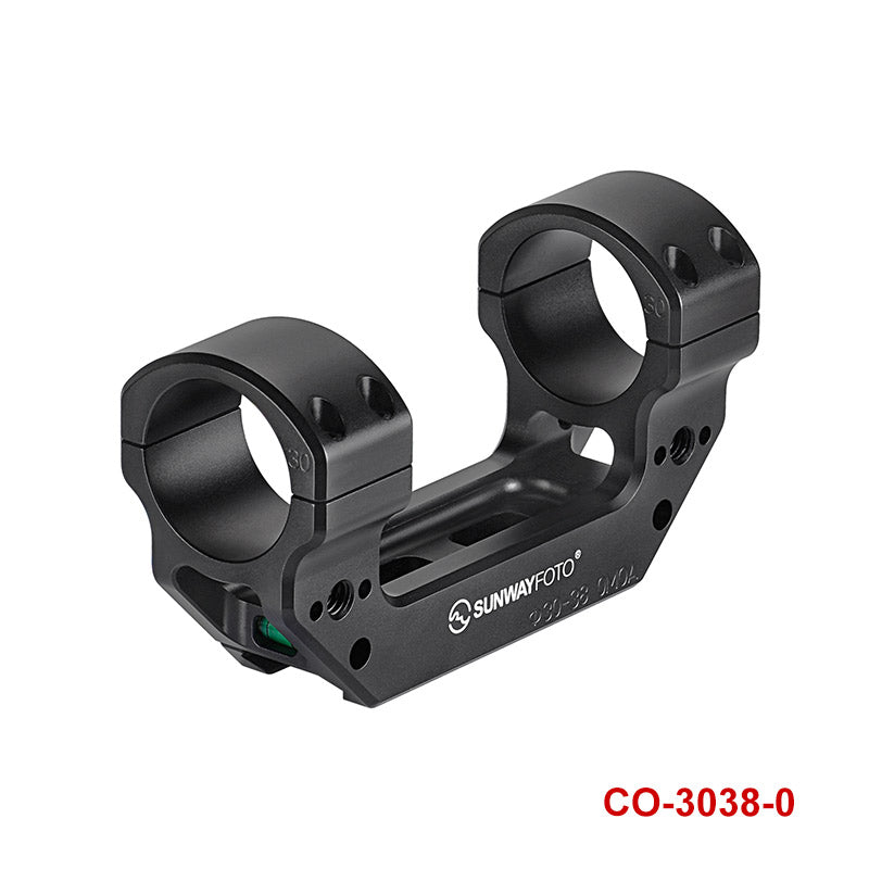 CO-3038-0/20 30mm Scope Rings Mount 0/20 MOA, Center Height 38mm/1.5" for Picatinny Rail Dual Ring One Piece