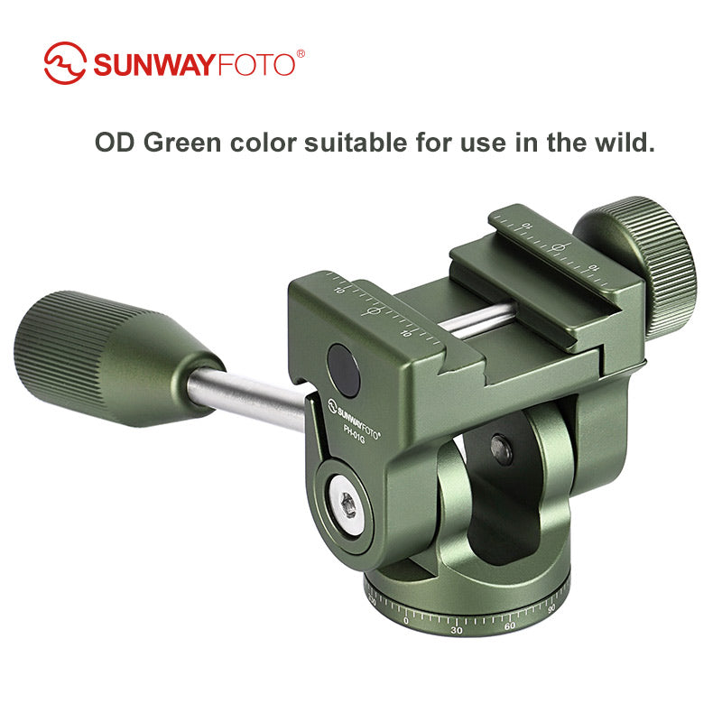 PH-01G 2-Way Pan Tilt Head with Handle for Spotting Scope Tripod