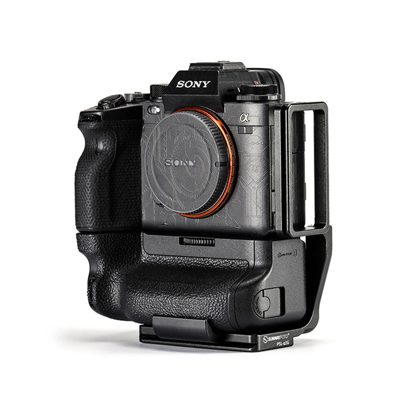 PSL-a1G L Bracket for Sony a1 with Vattery Grip VG-C4EM Quick Release Plate Arca Swiss RRS Compatible Accessories