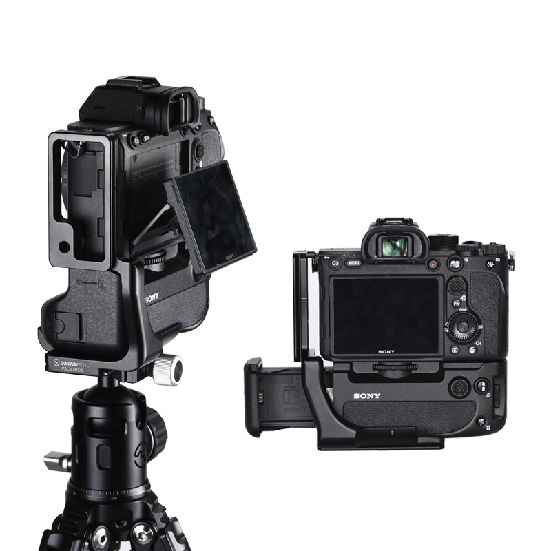 PSL-a7RIVG Custom L-bracket for Sony a7riv a9ii with battery grip VG-C4EM Arca RRS compatible